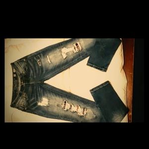 Women's size 24 Distressed skinny jeans
